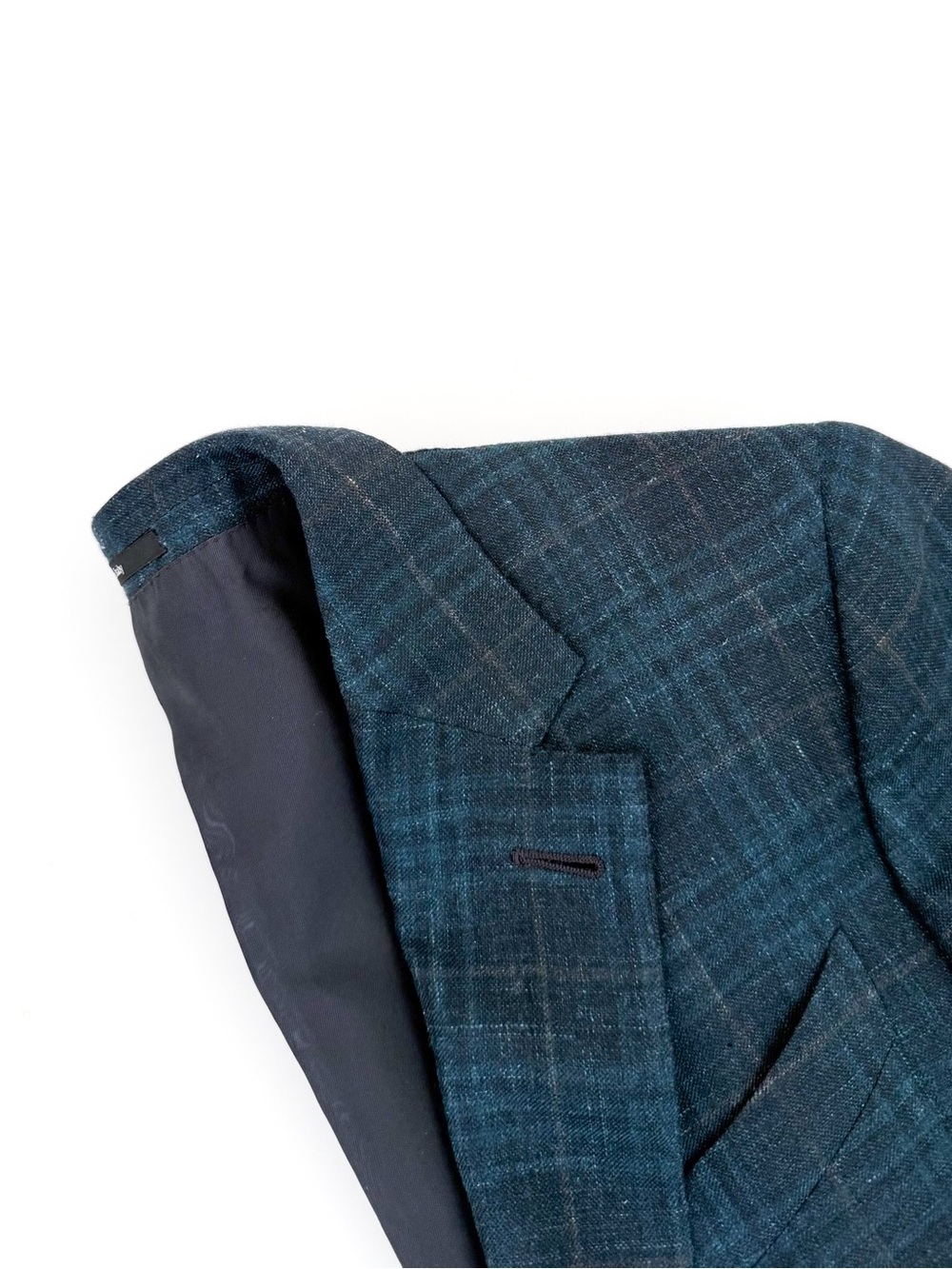 NEW Ermenegildo Zegna Cashmere Milano Easy Teal Plaid Sport Coat Men Blazer 40R - Picture 12 of 16